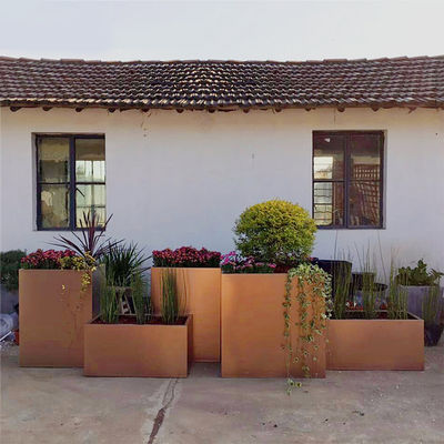 Custom Size Stainless Steel Flowerpot High Durability Indoor Outdoor