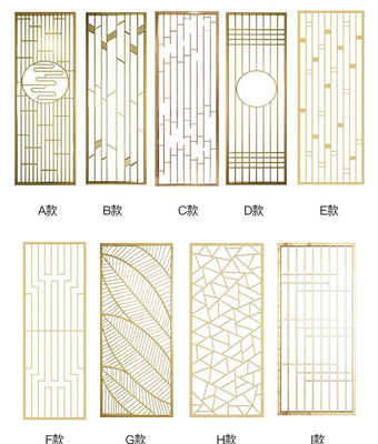 Customized Nordic Screens Room Dividers Metal Panels