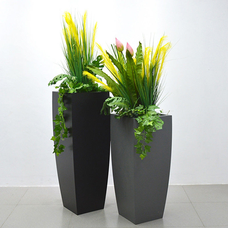 Custom Various Specifications Stainless Steel Metal Round Cylindrical Home Decor Floor Vases