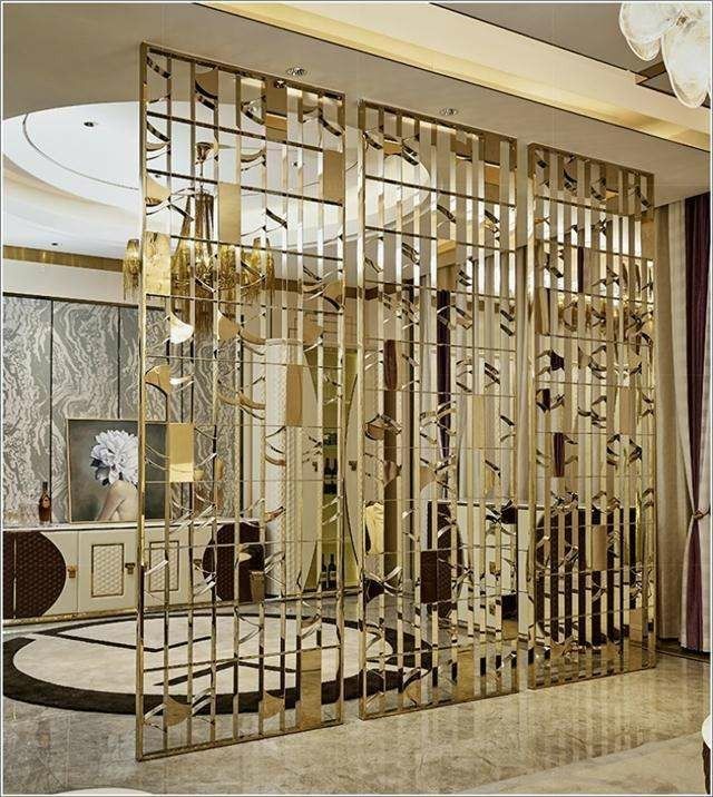 Customized Nordic Screens Room Dividers Decorative Metal Panels Self-installation On Site