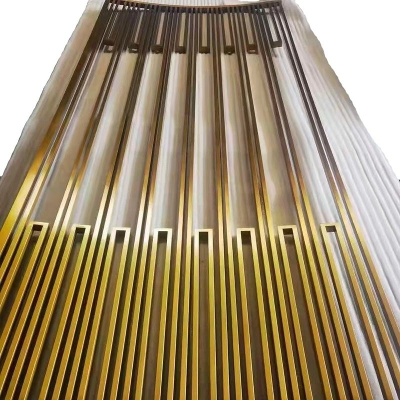 Stainless Steel Screen Partition Room Dividers Contemporary Indoor Metal Divider