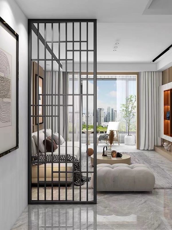 Contemporary Decorative Metal Room Divider Thickness Customized