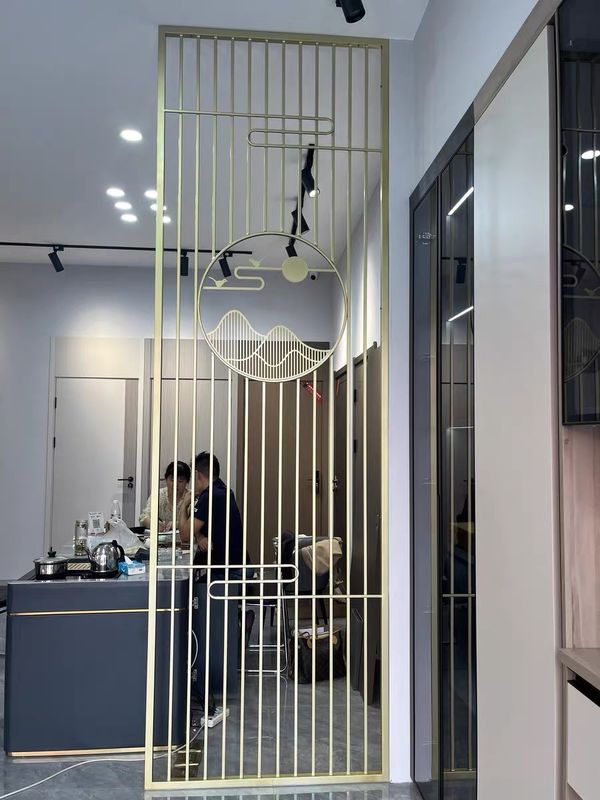Contemporary Decorative Metal Room Divider Thickness Customized